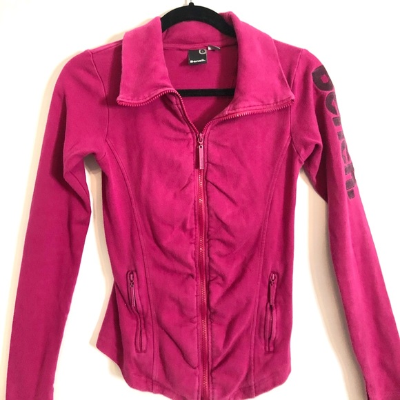 Raspberry/Wine BENCH Zip Up Sweater - Picture 1 of 3